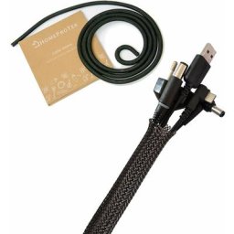 Gaine de câbles tissé souple et ajustable Homeprotek 3M - Diamètre 13/20mm - Manchon de câble