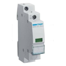 Indicateur Lumineux Hager led vert 230V Ac 1 Module SVN121