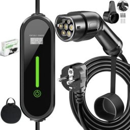 Ev Chargeur 12M 3.6KW-1.5KW 16A13A10A8A Type 2 station de Charge Voiture Electrique Portable