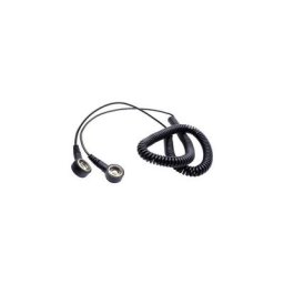 Câble de mise à la terre antistatique (esd) 3.60 m Pression mâle 10 mm - noir - Quadrios