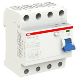 ABB - disjoncteur à courant résiduel pur 4 pôles 63A 30mA type ac F204 4 modules F427814