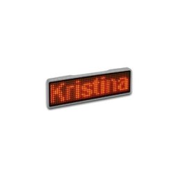 Sertronics - Badge porte-noms led 125912 orange 44 x 11 Pixel (l x h x p) 93 x 30 x 6 mm 1 pc(s)