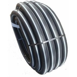 Gaine tpc 3522 noir à bandes grises diamêtre 63mm - 25m Elydan