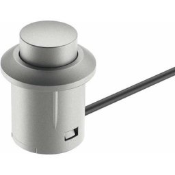 Interrupteur à poussoir fonction marche arrêt 14 x 20mm avec câble d'alimentation 2 mètres