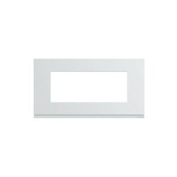 Hager - Plaque gallery plastique injecté 5 modules entraxe 71mm pure