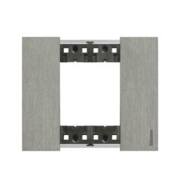 Bticino - Vivre maintenant 2 modules en acier zama couleur ka4802zg