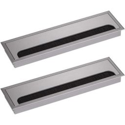 Cache-cable rectangulaire 80x 280mm pour encastrer bureau bureau cable organisateur meubles