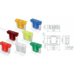 Assortiment de 100 micro fusibles low profile de 5 à 30 Amp.