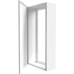 Coffret d'habillage Atole 13 modules en acier blanc - h. utile : 610 mm