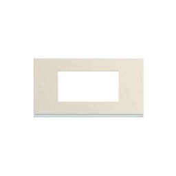 Plaque gallery plastique peint 4 modules entraxe 71mm dune