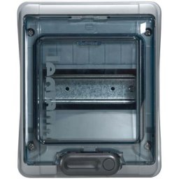 Coffret étanche plexo avec embouts à perforation directe prémontés gris 6 modules Legrand 001906
