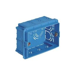 V71303 Boîte d'encastrement rectangulaire unifiée 3 modules bleu clair