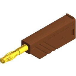 Fiche banane mâle ø de la broche: 4 mm Sks Hirschmann las n ws Au 934100705 marron 1 pc(s) - marron