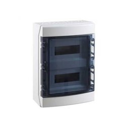 Coffret de distribution etanche IP65 ecology 2x12 modules sans bornier de terre IDE