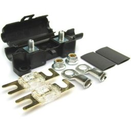 Fusible, Porte-fusible et Mini-couvercle de voiture - 80A avec Fusibles Plaqué, Midi, Terminaux &