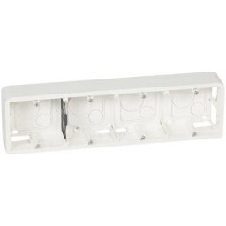 Legrand - mosaic cadre saillie 4 postes ou 10 modules P40 blanc - 080284