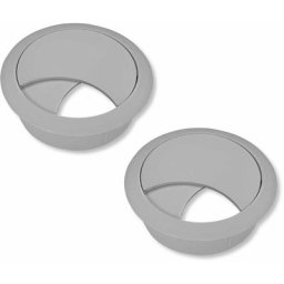 2x passe câble bureau table fil diamètre 58mm encastrable cordon prise ordinateur écran accessoire