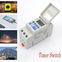THC15A Minuterie Relais 12V Alimentation lcd numérique din programmable