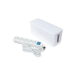 Bloc multiprise avec boîte de rangement - 5 prises - terre française
