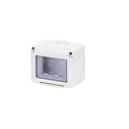 Conteneur étanche 3 modules en gris ral 7035 pour appareils IP55