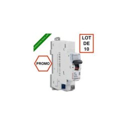 Lot de 10 // Legrand DNX3 Disjoncteur 16A auto ph+n courbe c 4.5kA 230V - 406783