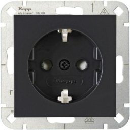 Simple Insert Prise 2P+T hk 07 anthracite 940015008 - anthracite - Kopp