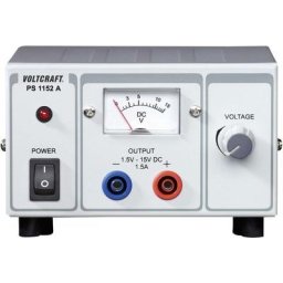 Alimentation de laboratoire réglable Voltcraft PS-1152 a 1.5 - 15 v/dc 1.5 - 1 a 22.5 w Nbr. de