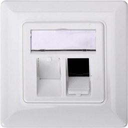 Digitus - DN-93801-1 support Keystone 2x blanc W389271