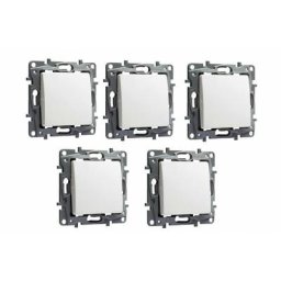 Lot de 5 Interrupteurs Va-Et-Vient LEGRAND Niloé Blanc - 664301