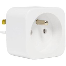 Kit rail electrique interrupteur et prises de courant coulissante ANGEL 250V Couleur - Blanc,