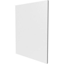 Porte en blanc pour bac encastré 2x13 modules - Finition saillie - h. hors-tout 740 mm