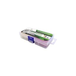 1905CA057 Gaine thermorétractable pour batteries sans colle transparent, bleu, jaune, rouge 36 mm