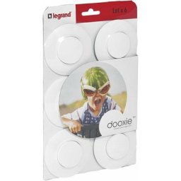 Lot de 6 Interrupteurs ou va-et-vient Dooxie - Blanc - Griffes non fournies - Legrand