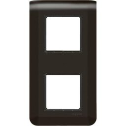 Legrand - Plaque de finition avec support pour 2x2 modules montage vertical Mosaic