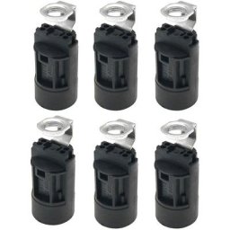 6pcs E14 Bougie Ampoule Titulaire Base de Lampe en Plastique Support de Douille de Lampe pour
