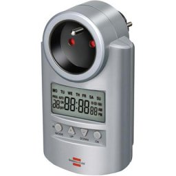 Brennenstuhl 1507501 Programmateur horaire pour prise électrique numérique programme hebdomadaire