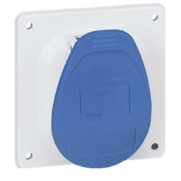 Socle de tableau à entraxe unifié P17 IP44 16A 200/250V 2P+T plastique