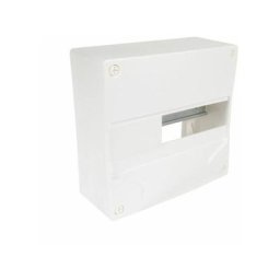 Coffret vide 1 rangee 13 modules 230X232X94MM - 707802 - Blanc - Debflex