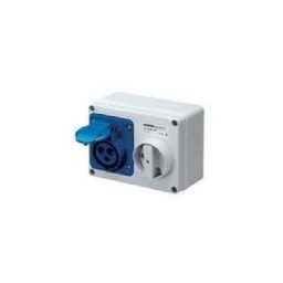 Gewiss - Horizontal fixe presa 2p+e 16a 230v 230v gw66004