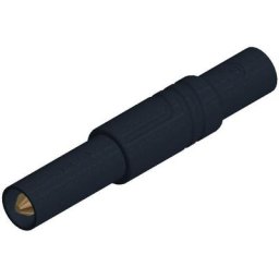 Fiche banane mâle de sécurité Ø de la broche: 4 mm SKS Hirschmann LAS S G 934097100 noir 1 pc(s)