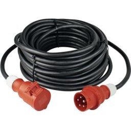 As Schwabe 60595 alimentation Rallonge 16 a noir 5.00 m avec inverseur de phase - noir