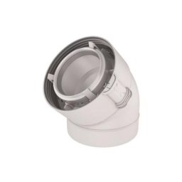 Coude 45° Rolux condensation 80/125 pptl/pvc Ubbink 229500