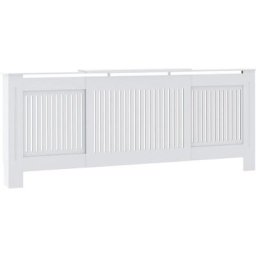 Cache-radiateur mdf Blanc 205 cm Vidaxl Blanc