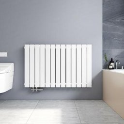 Radiateur à eau chaude Blanc horizontal Radiateur couche double 63x100cm, 1343W chauffage central