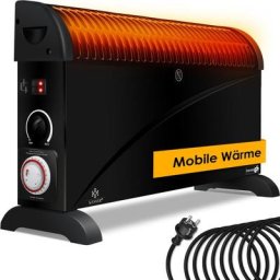 Convecteur 2000 watts Appareil de chauffage, Minuterie 24 h Contrôle thermique en continu Chauffage