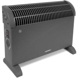 Convecteur électrique 2000W – Gris - Ventilateur Turbo - Thermostat réglable - 3 positions de