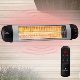 Rising Sun Zenith radiateur 2500 w IP34 télécommande argent