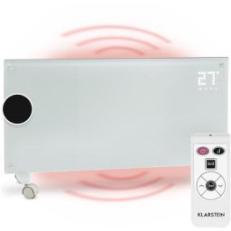 Klarstein - Bornholm Radiateur à convection 2000 w Menu lcd 2 niveaux de chauffage - Blanc