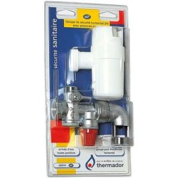Thermador - Groupe de sécurité horizontal (coude) + siphon sous coque à suspendre - Groupe de