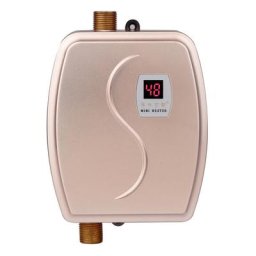 Chauffe-eau électrique sans réservoir, mini-chauffe-eau instantané 220V 3000W avec bouton tactile
